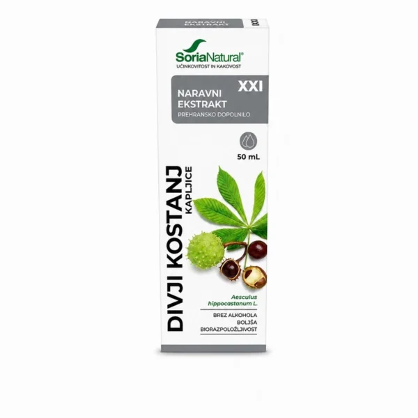 SORIA NATURAL Divji kostanj kapljice XXI 50ml