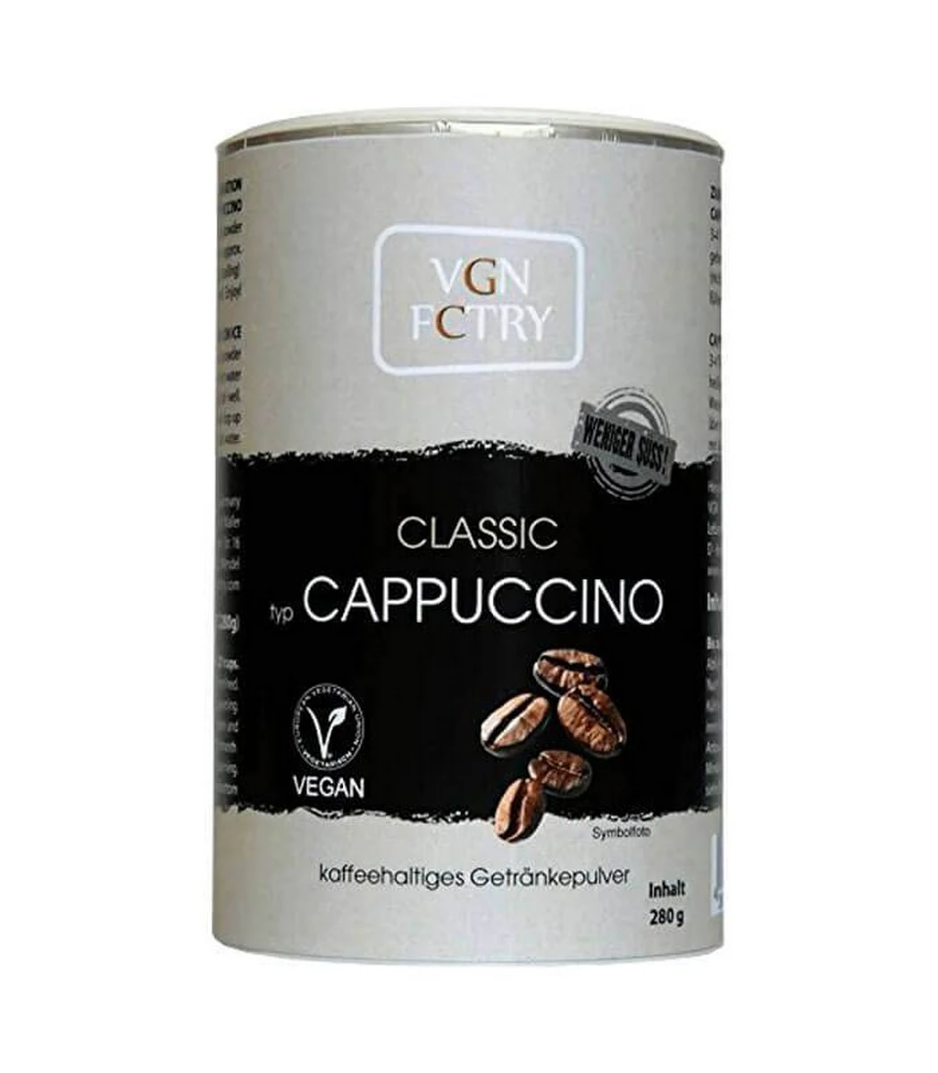 Veganski Classic Cappuccino z zmanjšano vrednostjo sladkorja, 280g